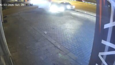 Bingöl merkez Simani mevkiinde meydana gelen trafik kazasının iş yerinin