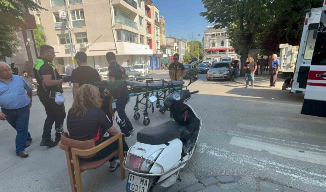 Bilecik’te, Gazipaşa Mahallesi Tevfikbey Caddesi Ziraat Bankası önünde meydana gelen