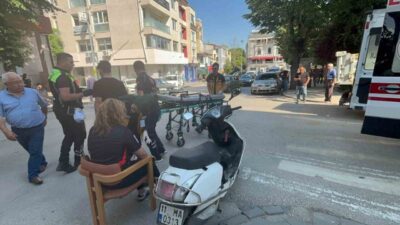 Bilecik’te, Gazipaşa Mahallesi Tevfikbey Caddesi Ziraat Bankası önünde meydana gelen