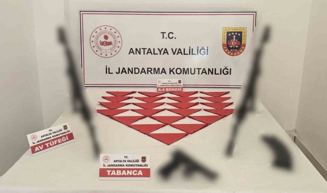 Antalya’nın Kepez ilçesinde gerçekleştirilen bir operasyonda uyuşturucu madde ve ruhsatsız