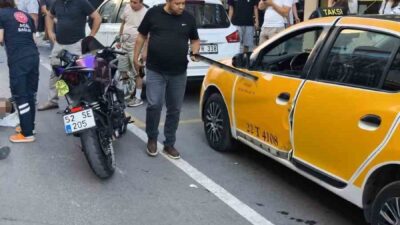 Keşan ilçesinde meydana gelen bir trafik kazasında bir motosiklet sürücüsü