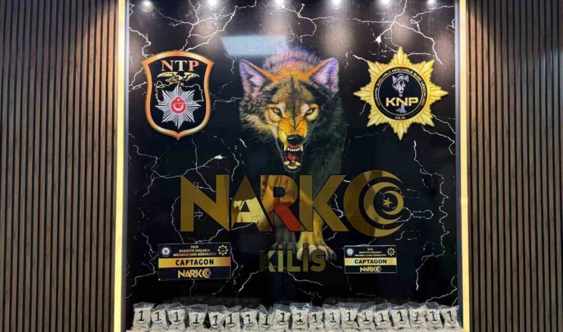 Kilis’te narkotik ekiplerinin düzenlediği operasyonda 275 bin 121 adet captagon