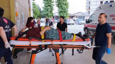 Bursa’nın İnegöl ilçesinde, bir kadın kiraz toplamak için çıktığı ağaçtan