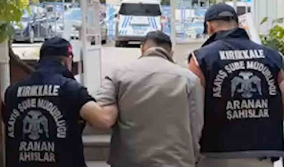 Yabancı uyruklu firari hükümlü, Kırıkkale’de saklandığı yerde yakalanarak cezaevine teslim