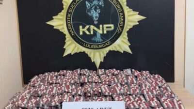 Kırklareli ilinde polis ekipleri, şüpheli bir araçta bulunan 3 kişinin