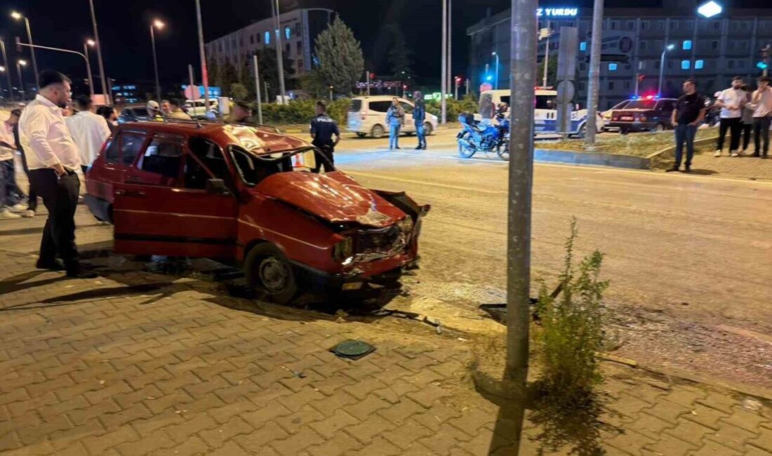 Karabük’te meydana gelen trafik kazasında, kırmızı ışık ihlali yapan bir