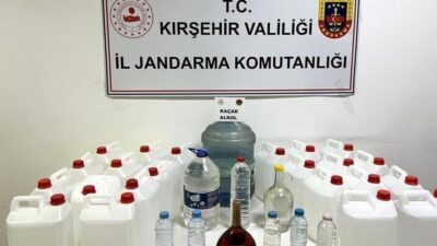 Kırşehir’de Jandarma ekipleri tarafından yürütülen operasyonda, kaçak alkol üretiminin engellenmesi