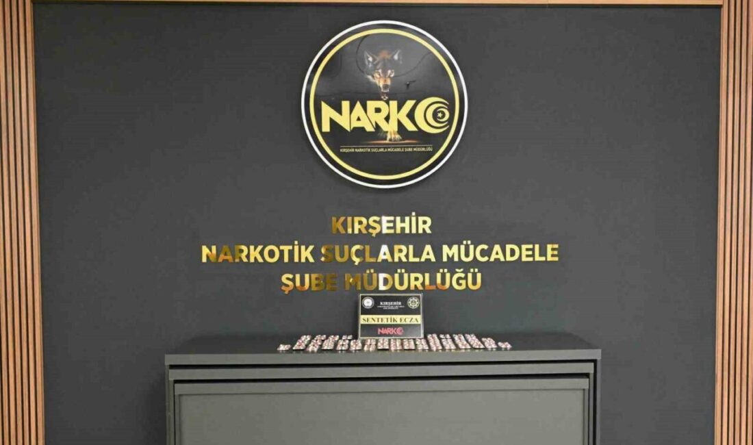 Kırşehir’de narkotik ekipleri tarafından gerçekleştirilen operasyonda 551 adet sentetik hap