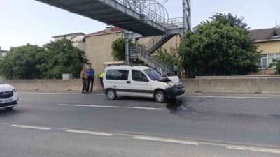 Kocaeli’nin Karamürsel ilçesinde meydana gelen trafik kazasında bir hafif ticari