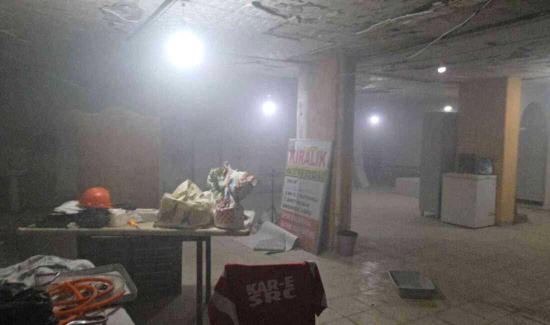 Samsun’un İlkadım ilçesinde bulunan bir köfteci dükkanında çıkan yangın, apartman
