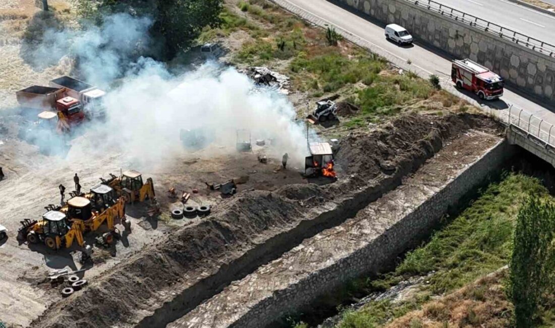 Ankara’nın Akyurt ilçesine bağlı Beyazıt Mahallesi’nde, bir inşaat alanında bulunan