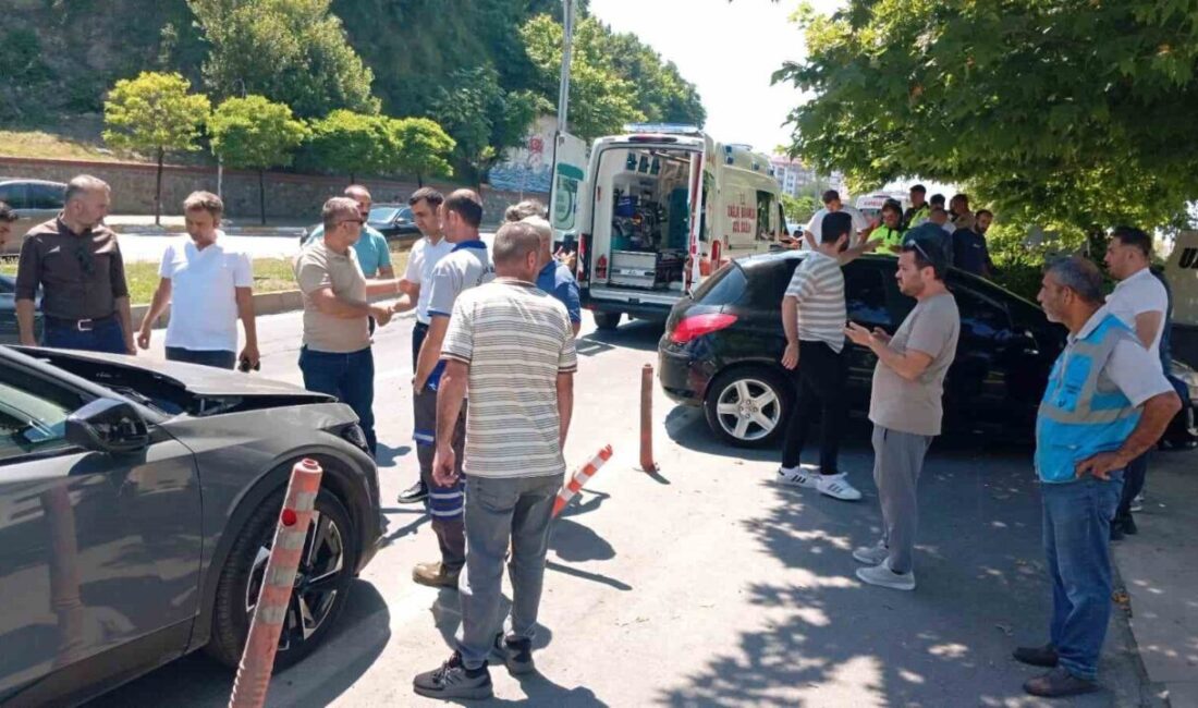 Zonguldak’ta meydana gelen zincirleme trafik kazasında hafif ticari aracın neden