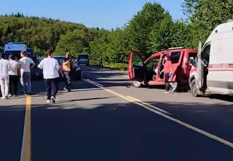 Ordu’nun Ulubey ilçesinde meydana gelen trafik kazasında, kontrolü kaybeden bir