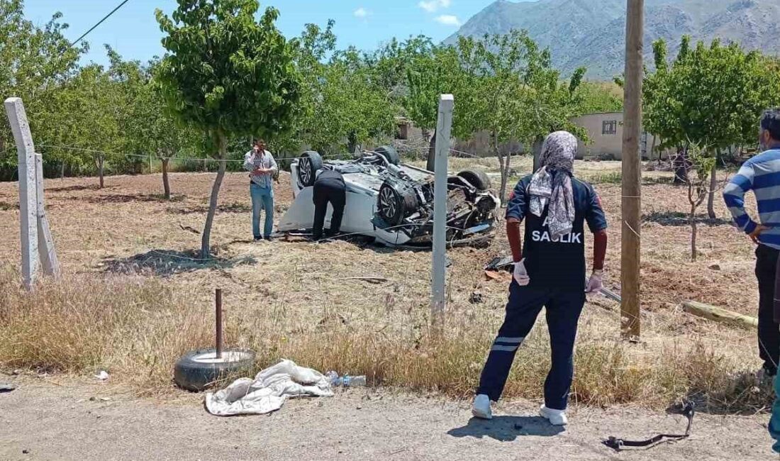 Elazığ’da bir sürücü, otomobilinin direksiyon kontrolünü kaybederek kaza yaptı ve