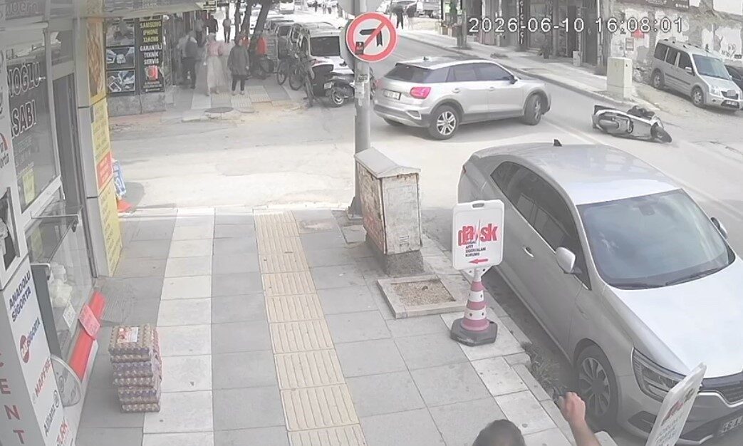 Elazığ’da Namık Çiftçi Caddesi’nde meydana gelen bir olayda, kontrolsüz şekilde