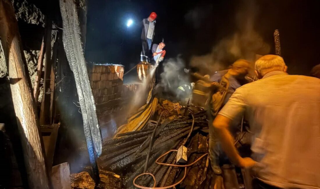 Konya’nın Beyşehir ilçesine bağlı Kurucuova Mahallesi’nde meydana gelen yangın, garaj