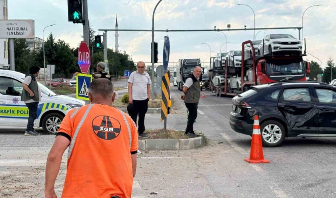 Kütahya’da meydana gelen trafik kazasında, iki aracın çarpışması sonucu 5