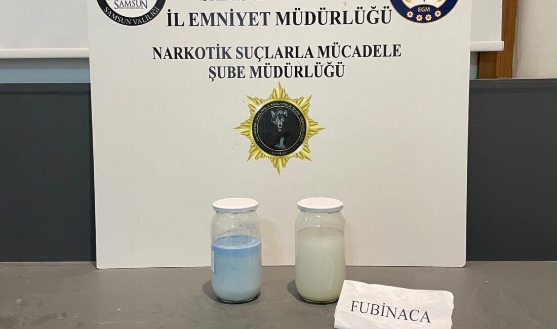 Samsun ilinin Atakum ilçesinde polis ekipleri tarafından gerçekleştirilen operasyonda 1350