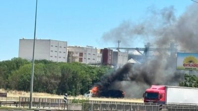 Lüleburgaz’ın Büyükkarıştıran beldesi yakınlarında dün öğlen saatlerinde meydana gelen olayda,