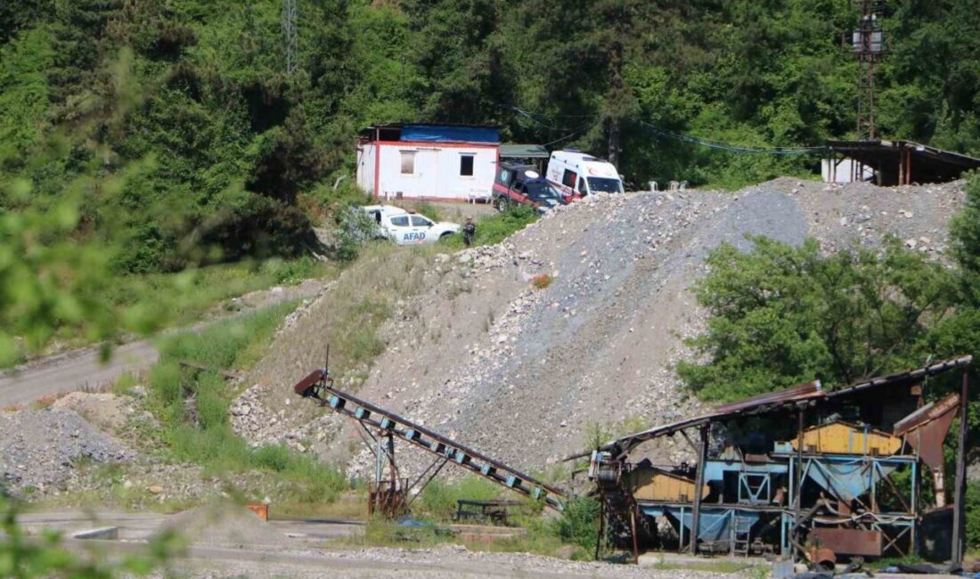 Bolu’nun Mengen ilçesinde, Yanar Elmas Madencilik şirketine ait maden ocağında