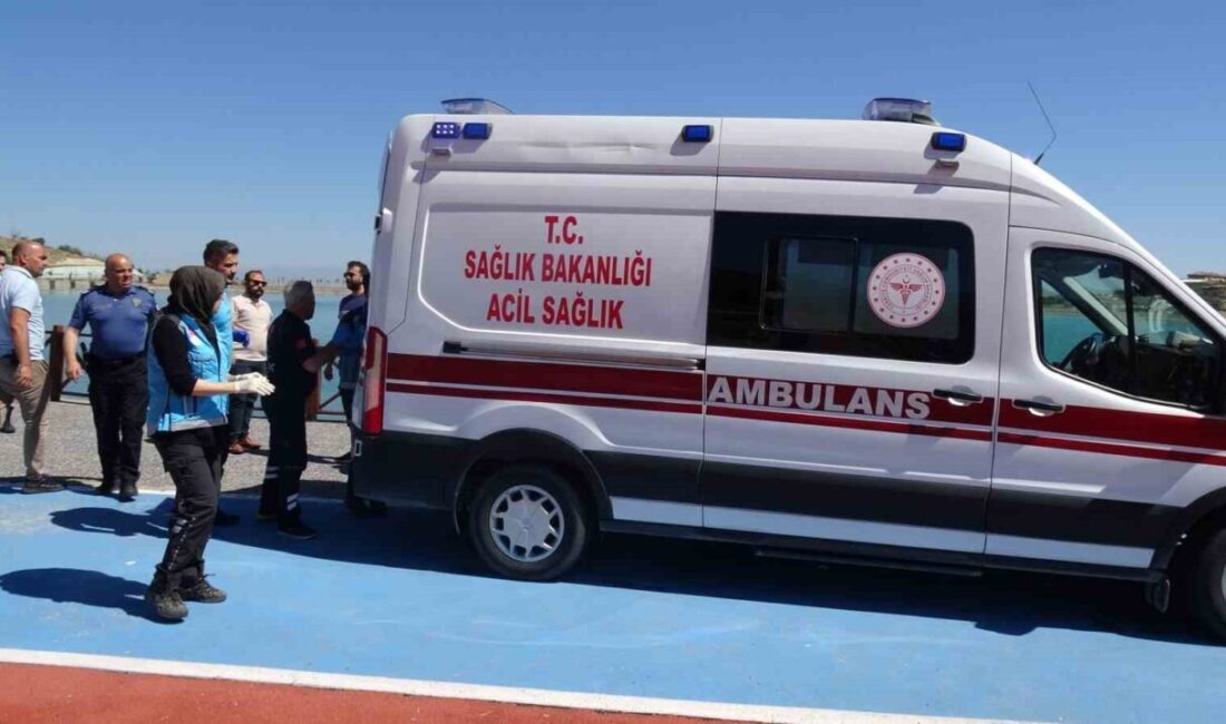 Malatya’nın Battalgazi ilçesinde yer alan Orduzu Göleti’nde su yüzeyinde hareketsiz