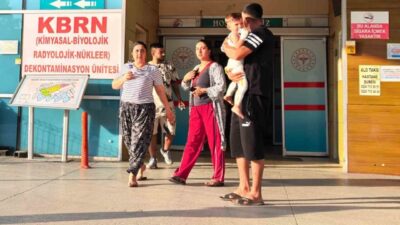 Bursa’nın İnegöl ilçesinde bulunan bir evin bahçesinde mangal ateşiyle meydana