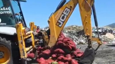 Kırkağaç ilçesinde yapılan kontrollerde, menşei belli olmayan toplam 4 ton