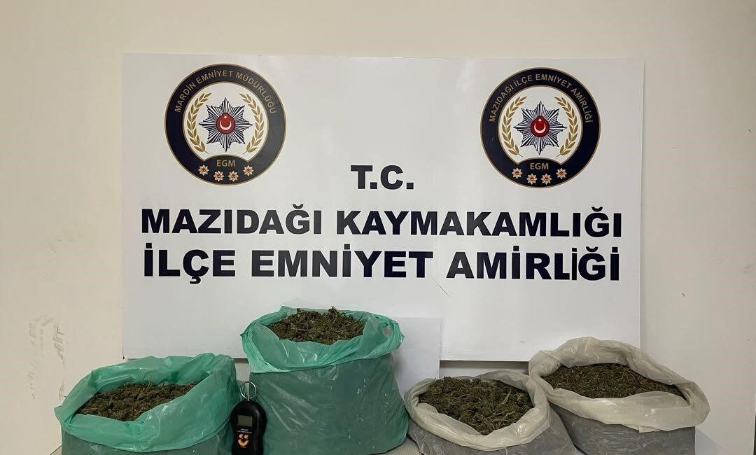 Mardin’in Mazıdağı ilçesinde düzenlenen operasyonda, 4 kilo 636 gram uyuşturucu
