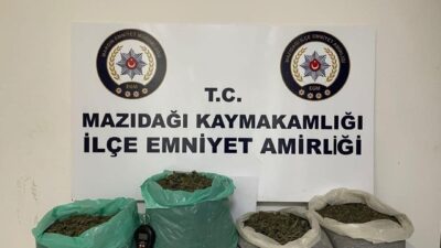 Mardin’in Mazıdağı ilçesinde düzenlenen operasyonda, 4 kilo 636 gram uyuşturucu