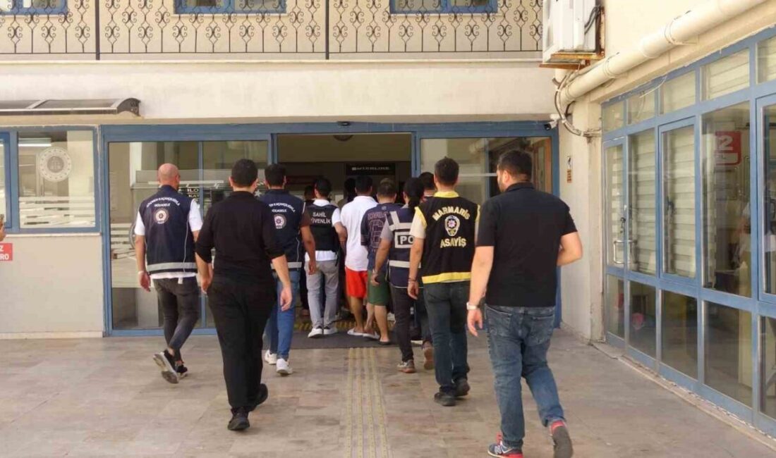Marmaris’te yapılan bir operasyonda yasa dışı yollarla yurt dışına kaçmaya