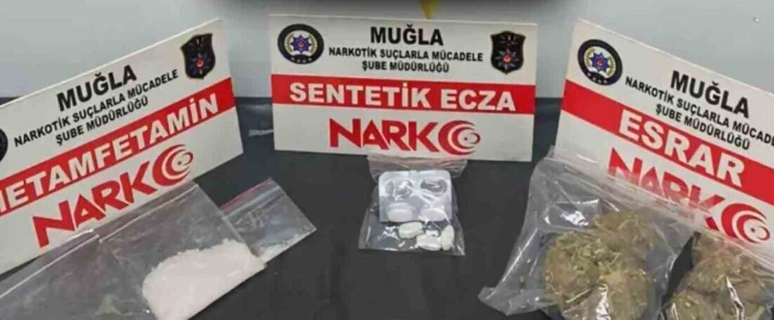 Muğla İl Emniyet Müdürlüğü ekipleri, Mayıs ayında düzenledikleri 196 narkotik
