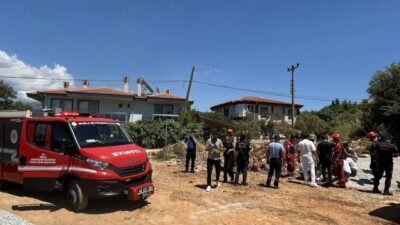 Muğla’nın Menteşe ilçesine bağlı Yeniköy Mahallesi’nde altyapı çalışması sırasında meydana