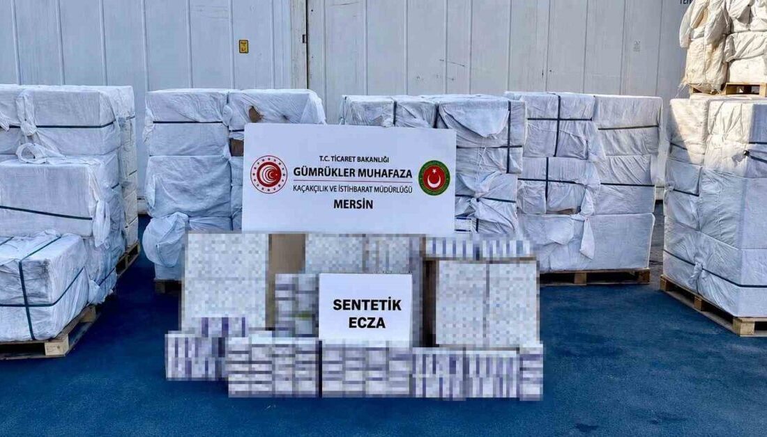 Mersin Limanı’nda düzenlenen operasyonda neredeyse 4 milyar 960 milyon liralık