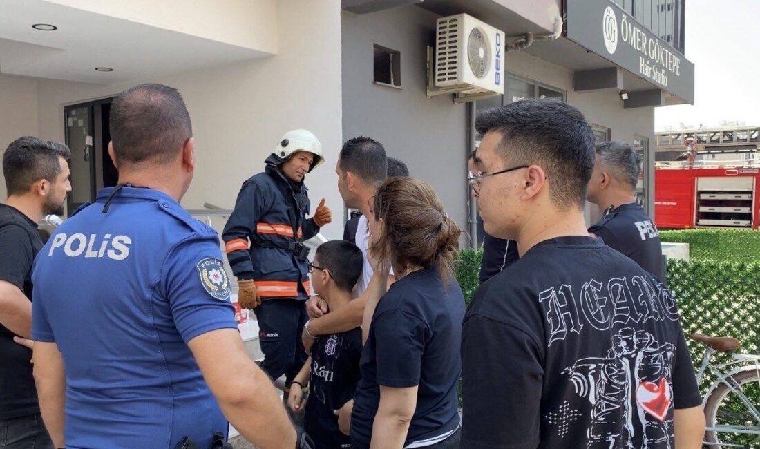 Mersin’in Erdemli ilçesinde bulunan 10 katlı bir apartmanda çıkan yangın
