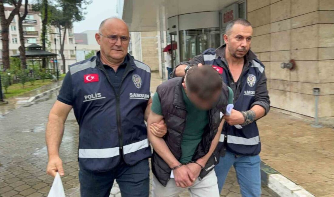 Samsun’da, boşanma sürecinde olduğu belirtilen eşiyle mezarlıkta karşılaşıp ona saldırdığı