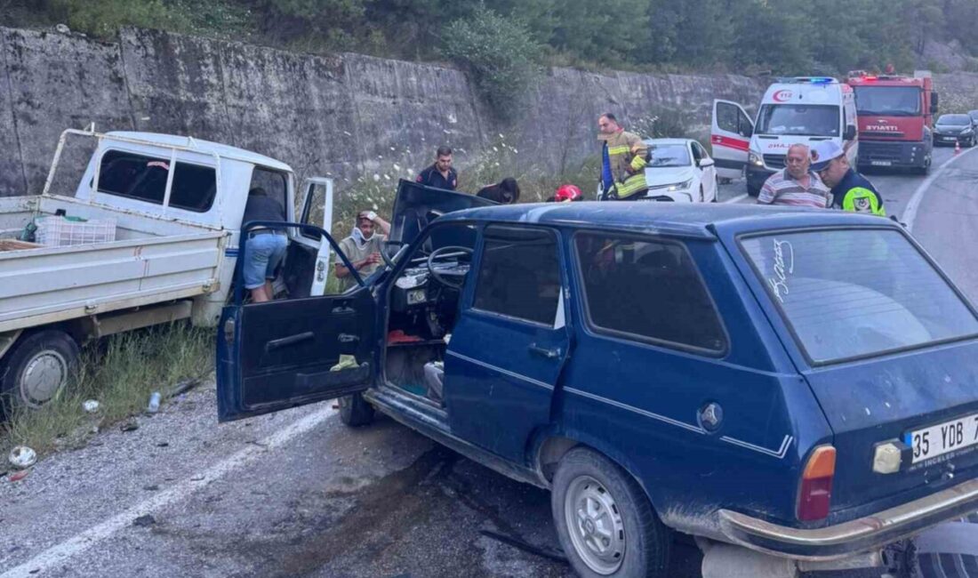 Muğla’nın Milas ilçesinde Ören yolu üzerinde meydana gelen çift taraflı