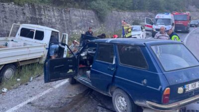 Muğla’nın Milas ilçesinde Ören yolu üzerinde meydana gelen çift taraflı