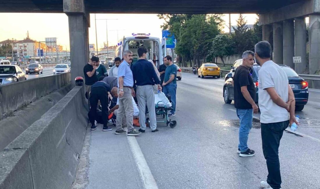 İzmit ilçesinde, D-100 karayolunda meydana gelen trafik kazasında bir motosiklet