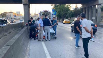 İzmit ilçesinde, D-100 karayolunda meydana gelen trafik kazasında bir motosiklet