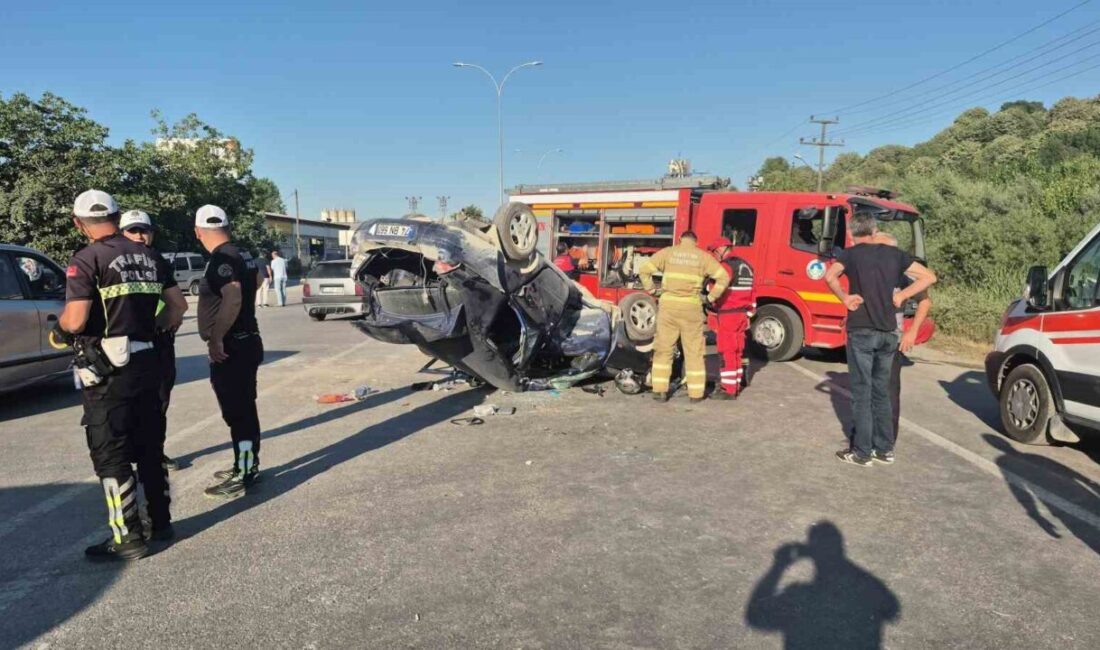 Bartın’da bir otomobile motosiklet çarpması sonucu meydana gelen kaza, 4