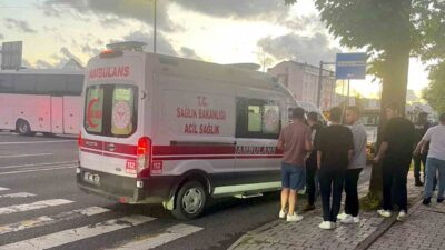 Fatsa ilçesinde meydana gelen trafik kazasında bir motosikletin çarptığı yaya