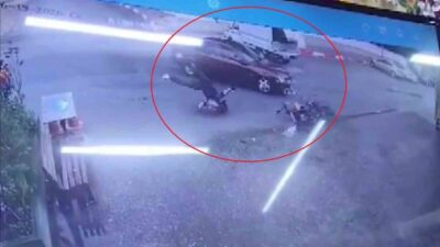 Antalya’nın Kepez ilçesinde sokak kesişiminde meydana gelen bir kaza, motosiklet