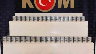 Muş’ta polis ekipleri tarafından gerçekleştirilen operasyonda 499 paket kaçak sigara