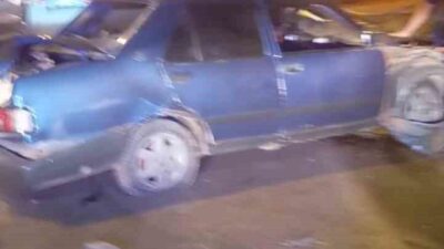 Muş’ta bir otomobilin kontrolünden çıkarak park halindeki diğer araçlara çarpması