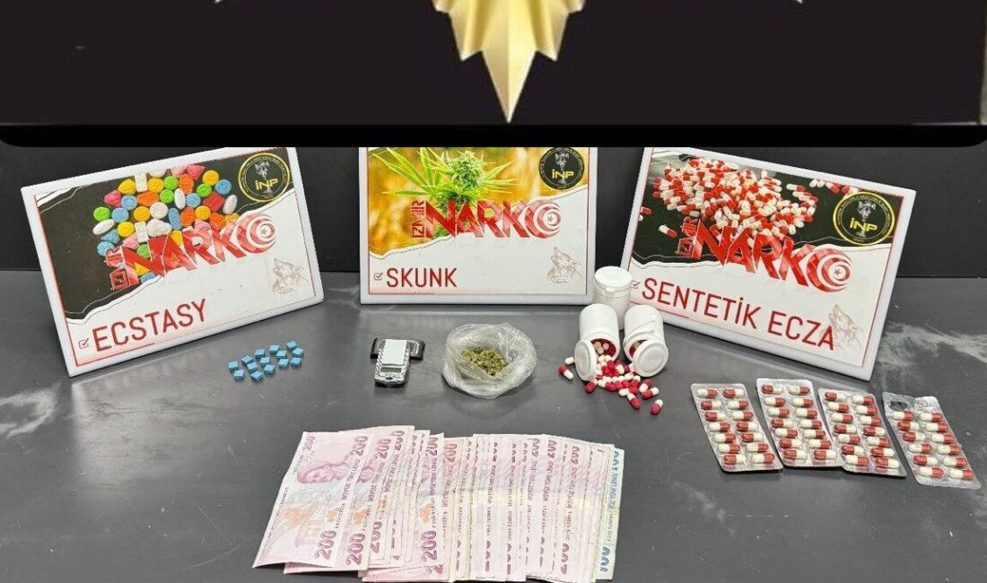 İzmir’in Konak ilçesinde, Konak İlçe Emniyet Müdürlüğü ve Narkotik Suçlarla
