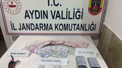 Nazilli’de yapılan operasyonda uyuşturucu satışı yaptığı sırada suçüstü yakalanan ve