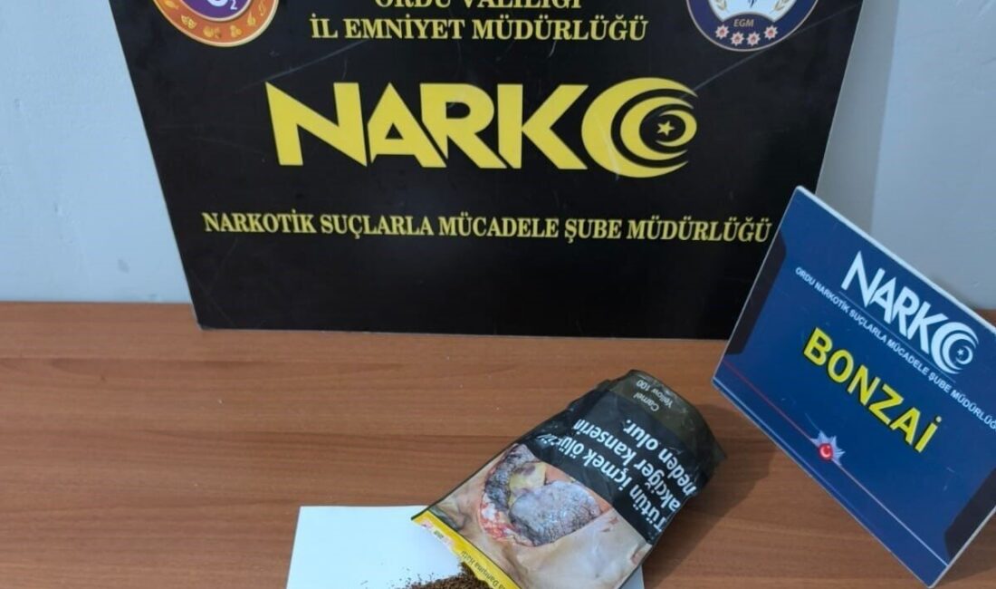 Ordu’da polis ekipleri tarafından gerçekleştirilen uyuşturucu operasyonlarında yakalanan 7 şüpheliden