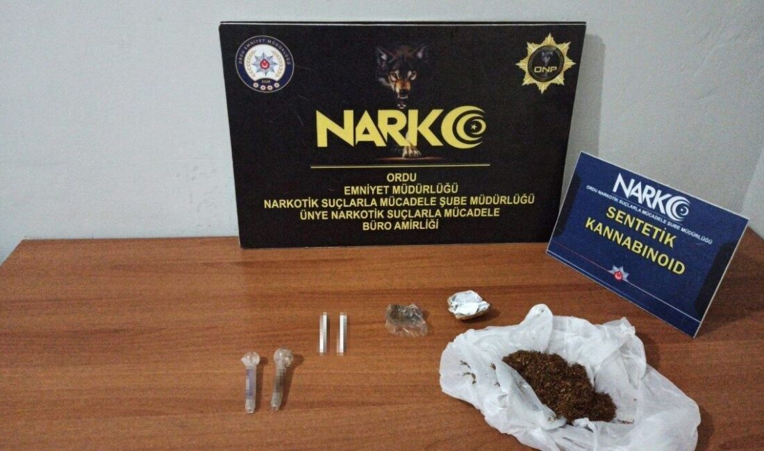 Ordu ilinde polis ekipleri tarafından uyuşturucuyla mücadele kapsamında gerçekleştirilen operasyonlarda
