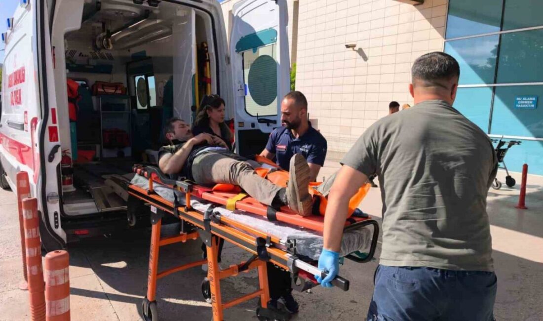 İnegöl ilçesinde bir ormanlık alanda keşif çalışması yapıldığı sırada dengesini