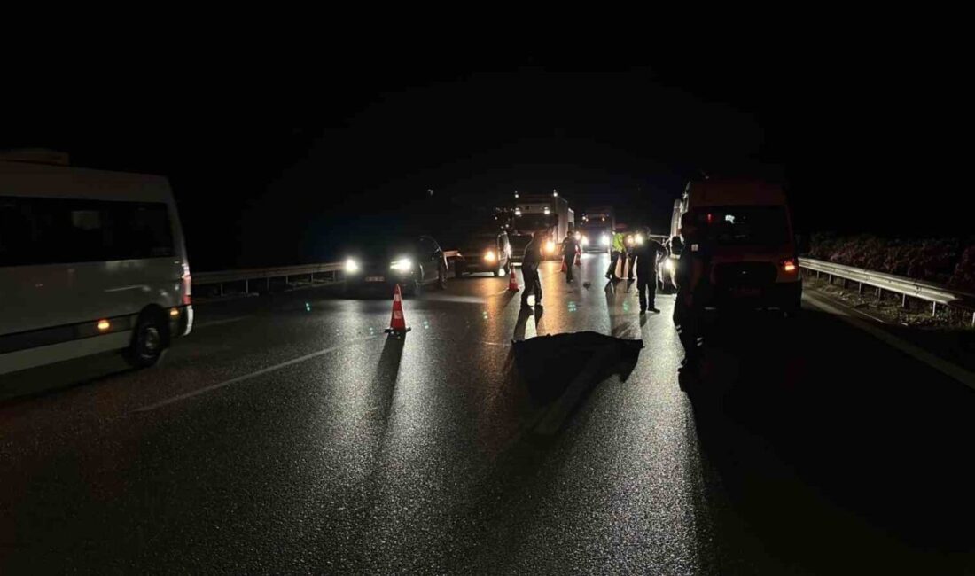 Bursa’da bir iddiaya göre, otobanda karşıdan karşıya geçmeye çalışan bir